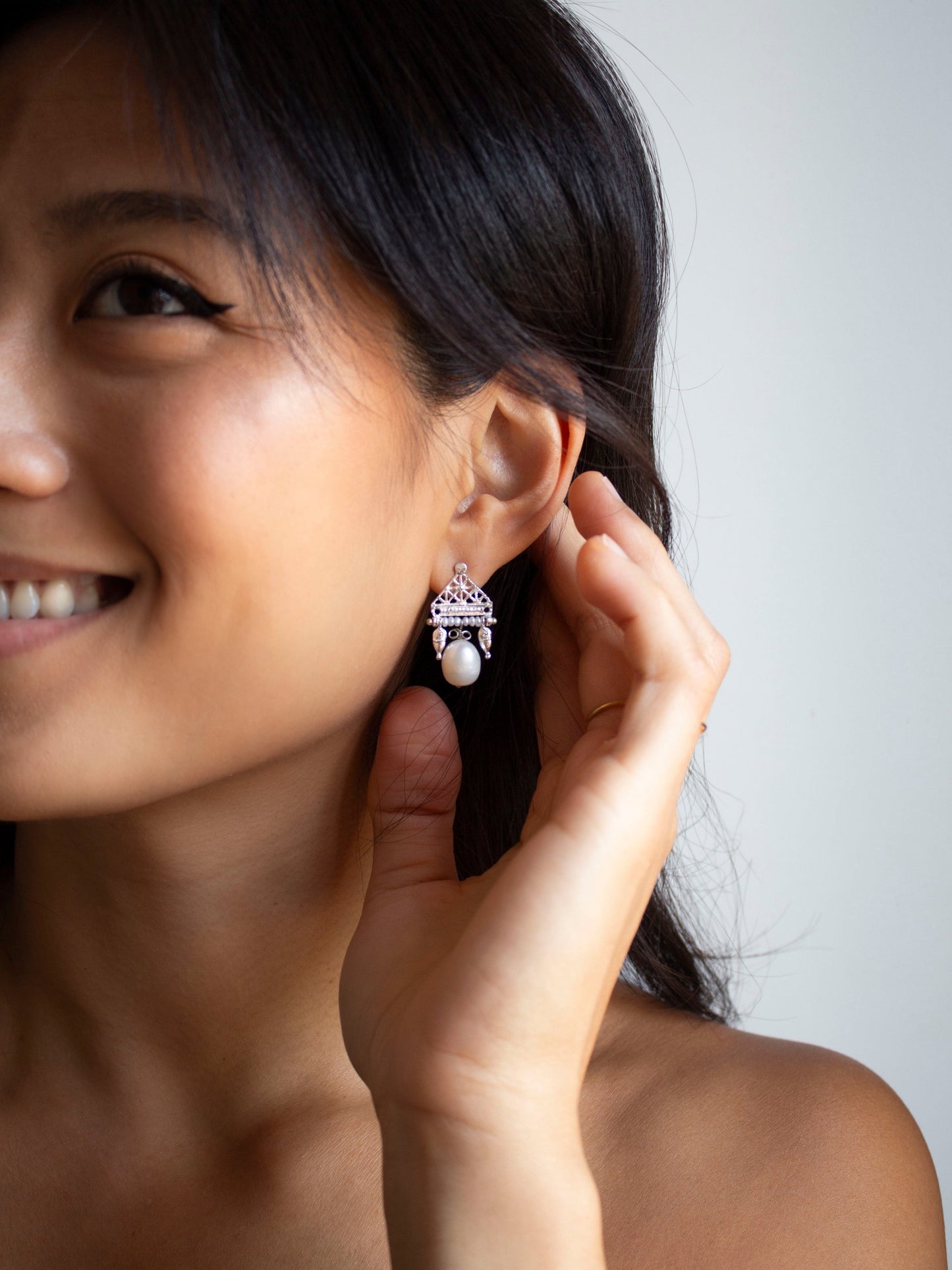 Oceanid silver - Sun & Pearl