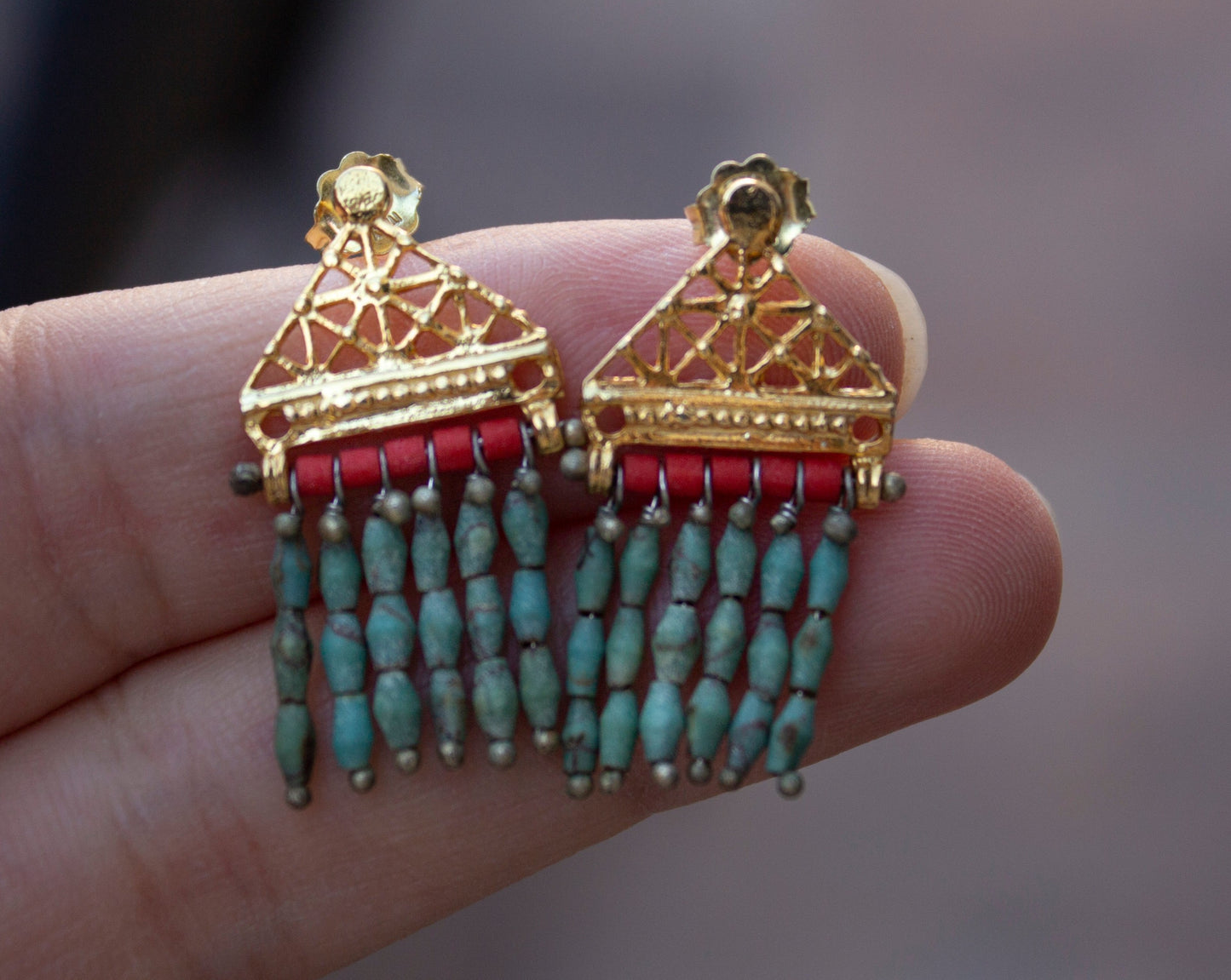 Oceanid - Turquoise & Coral