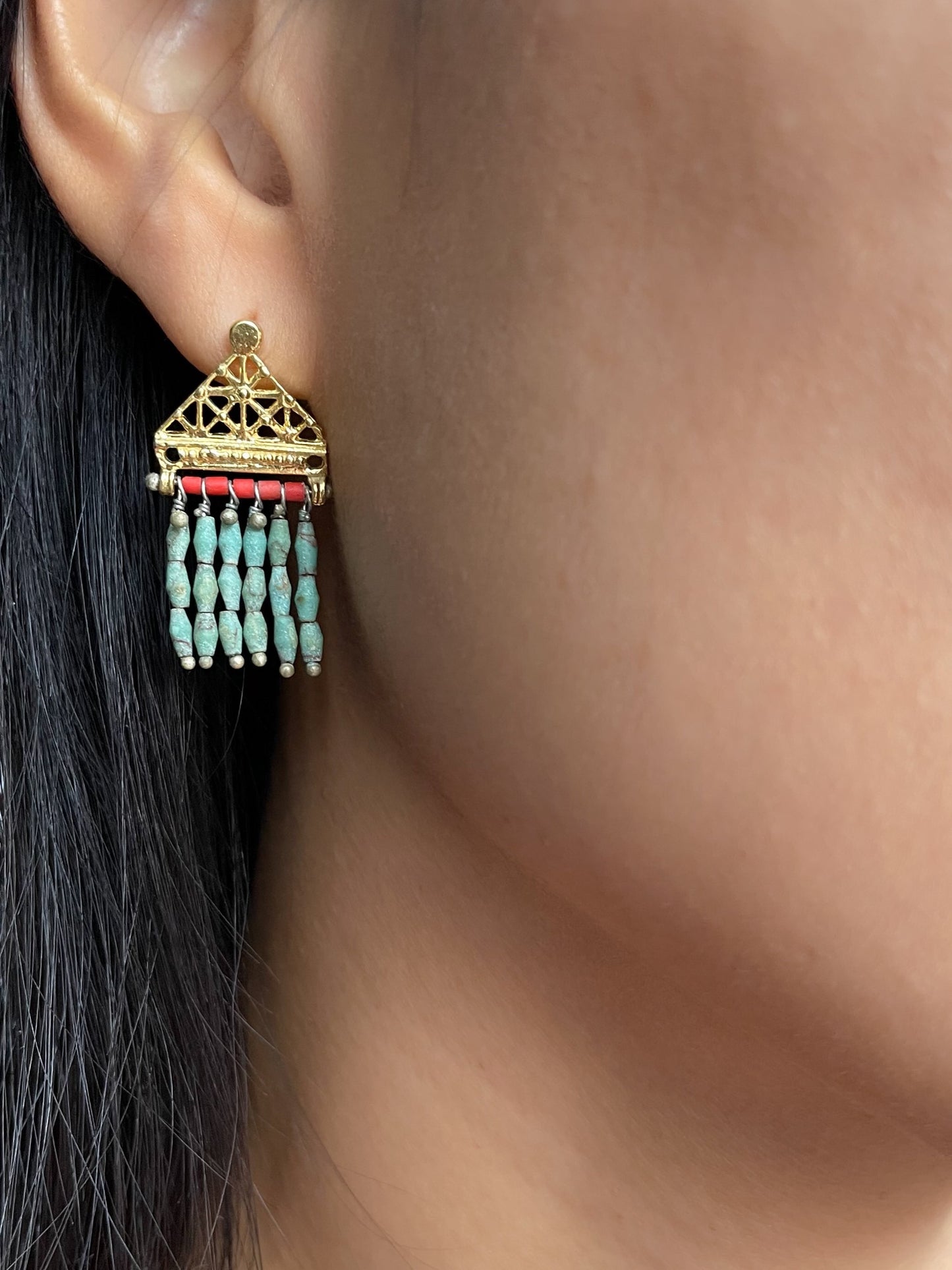 Oceanid - Turquoise & Coral