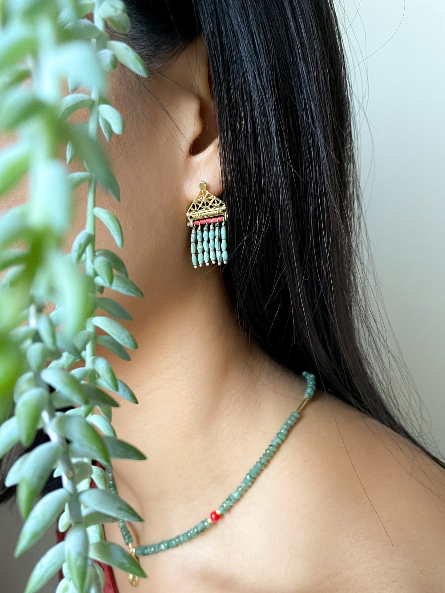 Oceanid - Turquoise & Coral