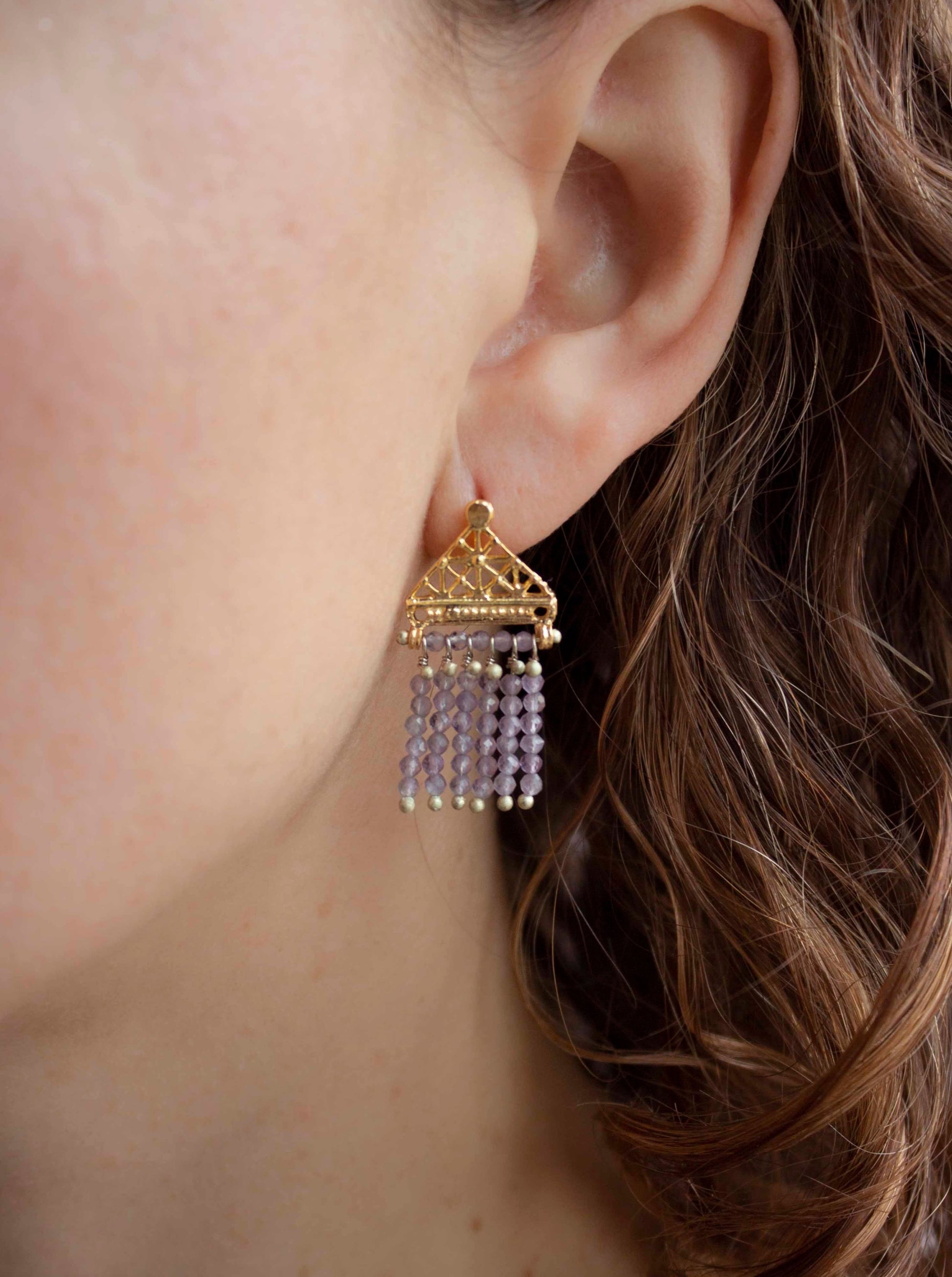Amethyst Earring Oceanid
