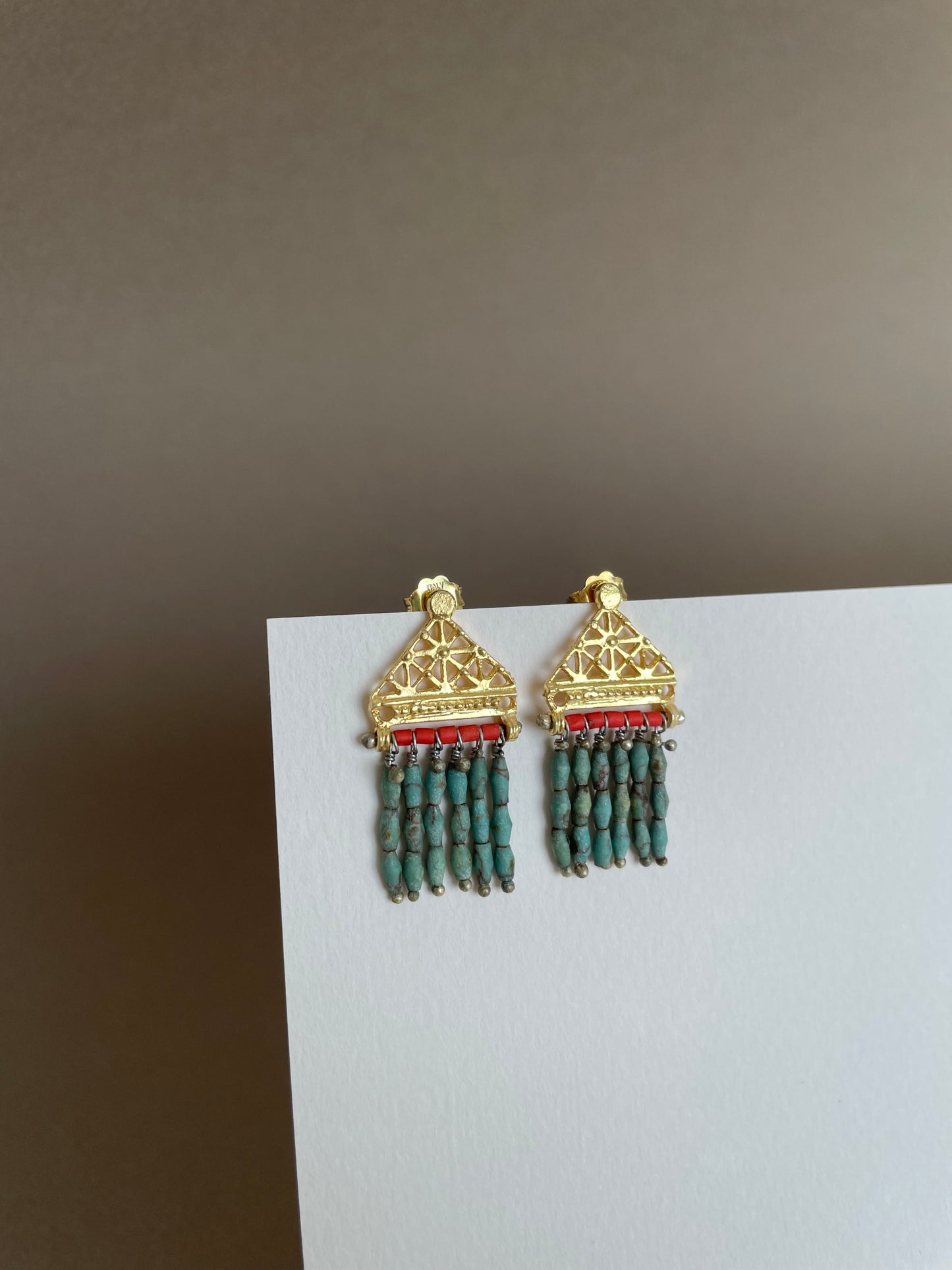 Oceanid - Turquoise & Coral