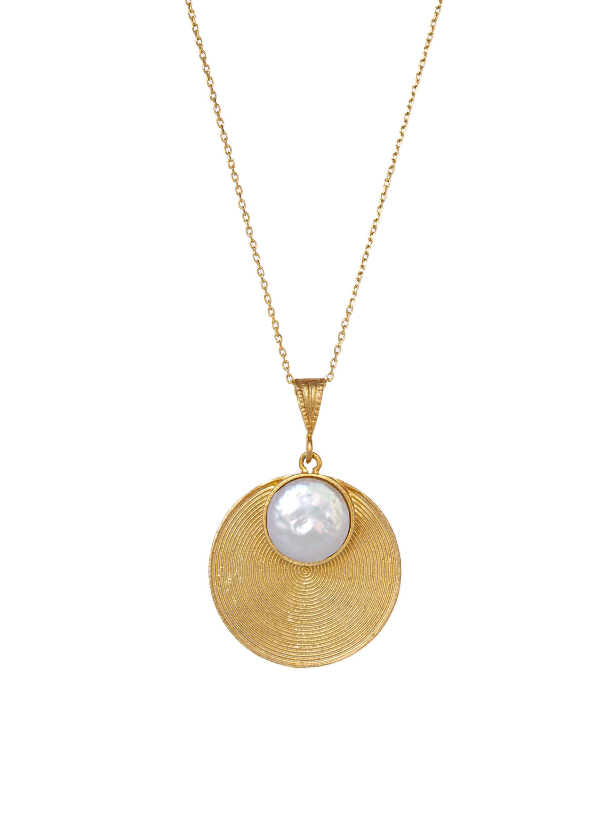 Luna Piena necklace with pearl